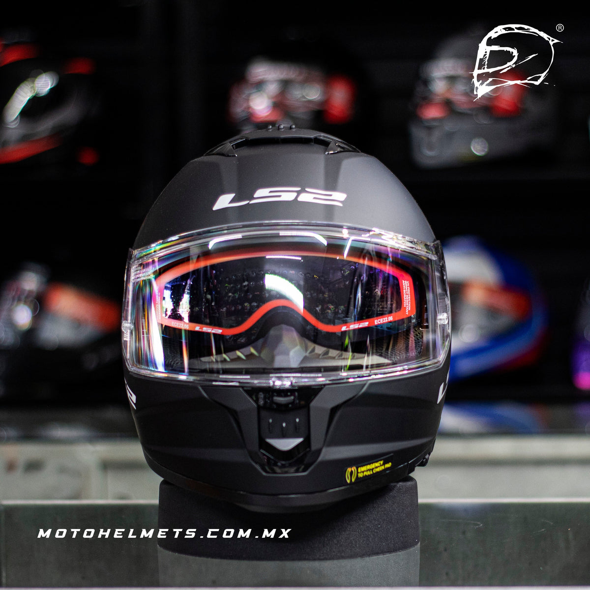 Casco Integral Ls2 Stream ll Negro Mate FF808