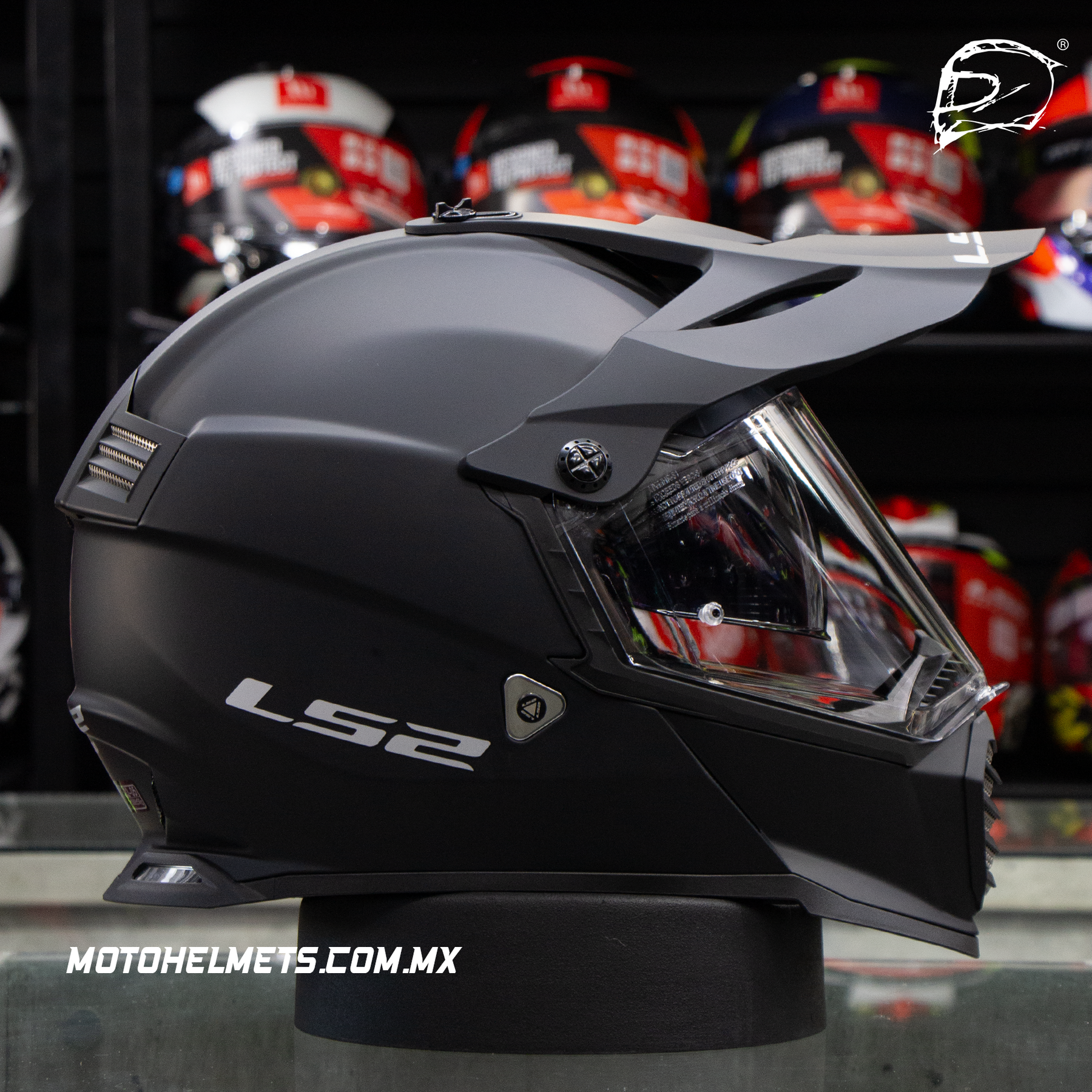 Casco LS2 Pioneer EVO Negro Mate MX436