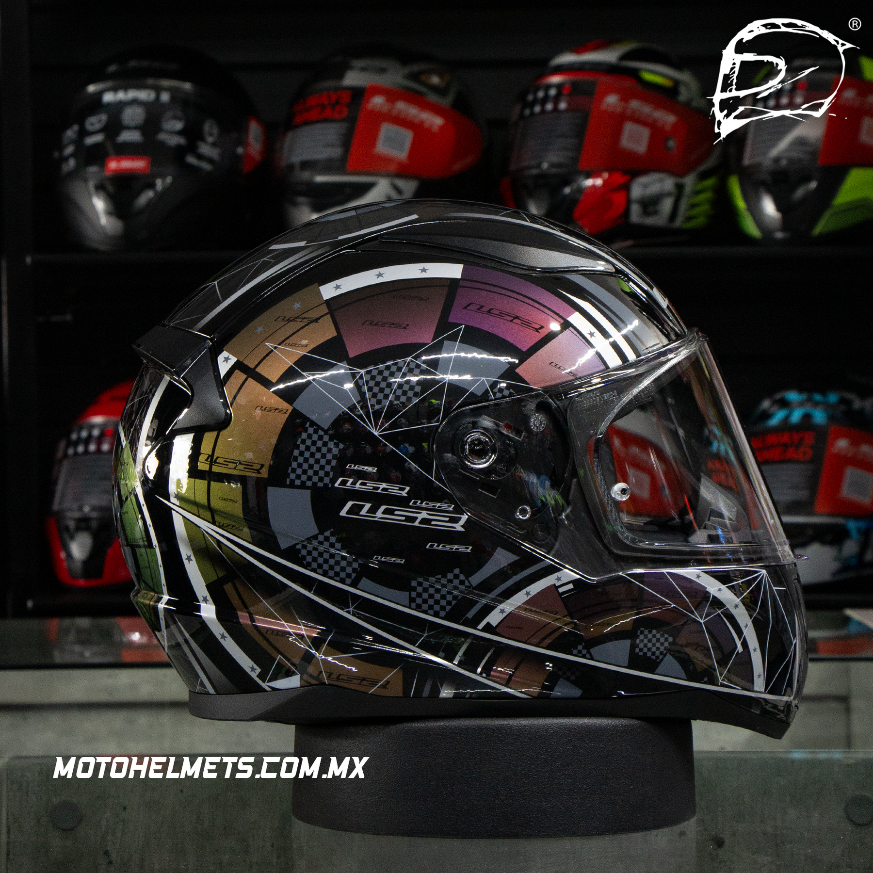 CASCO INTEGRAL LS2 RAPID II TECH 2.0 CHAMELEON