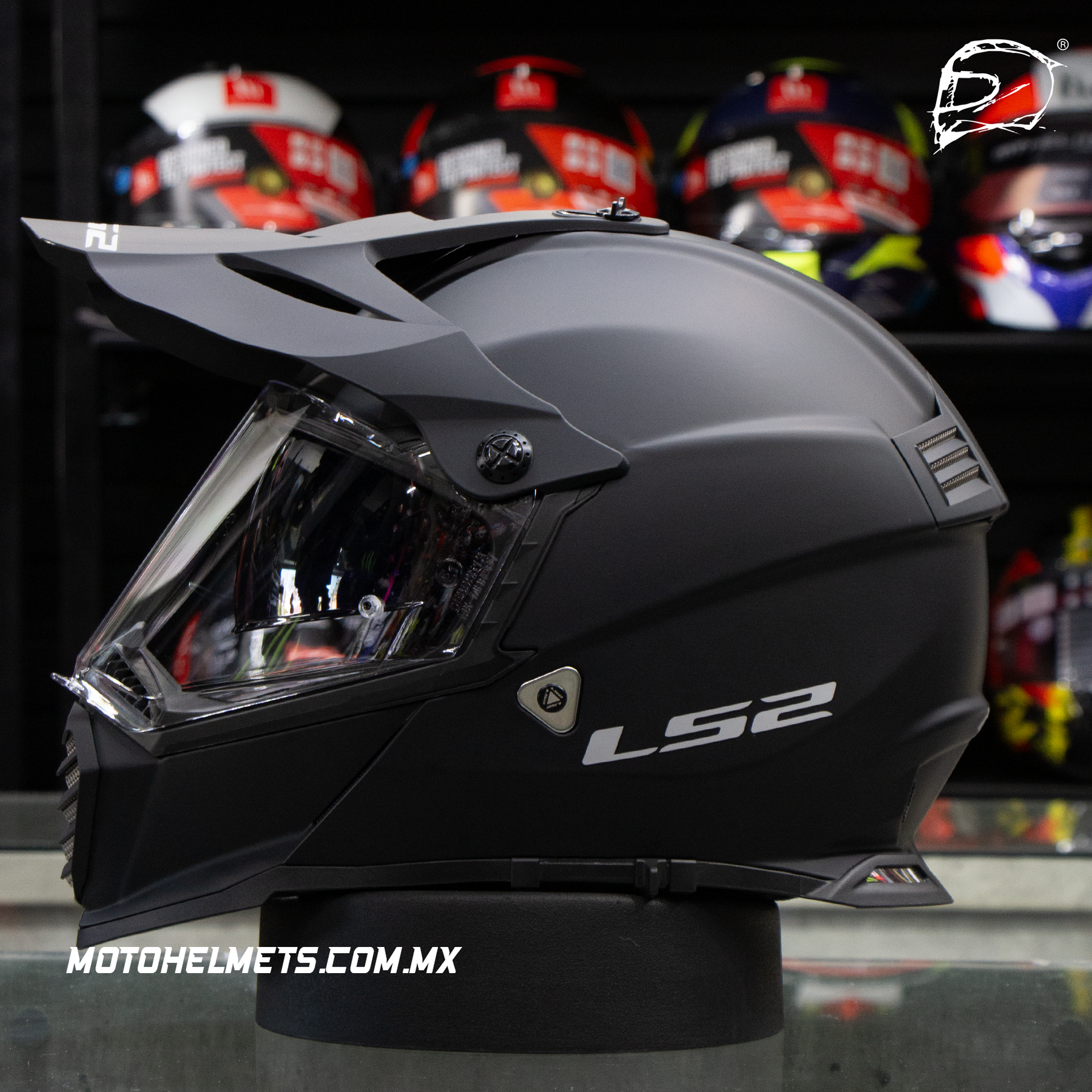 Casco LS2 Pioneer EVO Negro Mate MX436