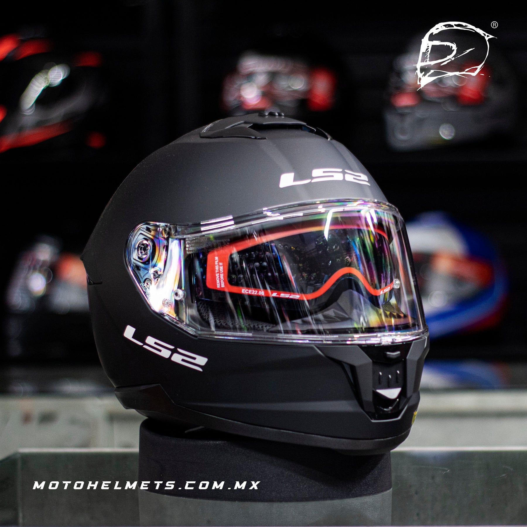 Casco Integral Ls2 Stream ll Negro Mate FF808