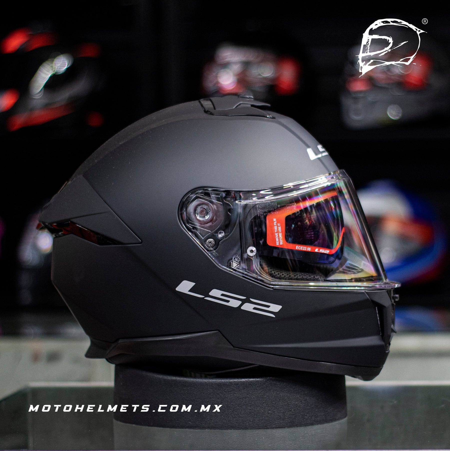 Casco Integral Ls2 Stream ll Negro Mate FF808