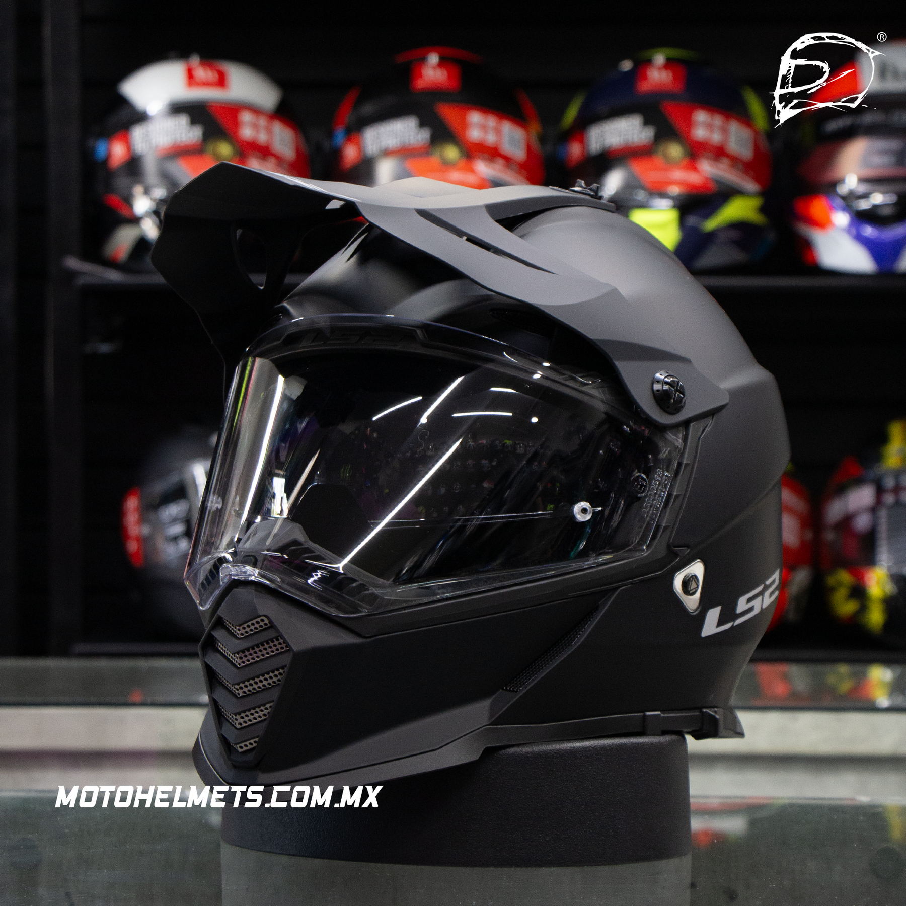 Casco LS2 Pioneer EVO Negro Mate MX436