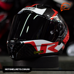 Casco Integral LS2 Thunder Carbono Racing Rojo Blanco FF805