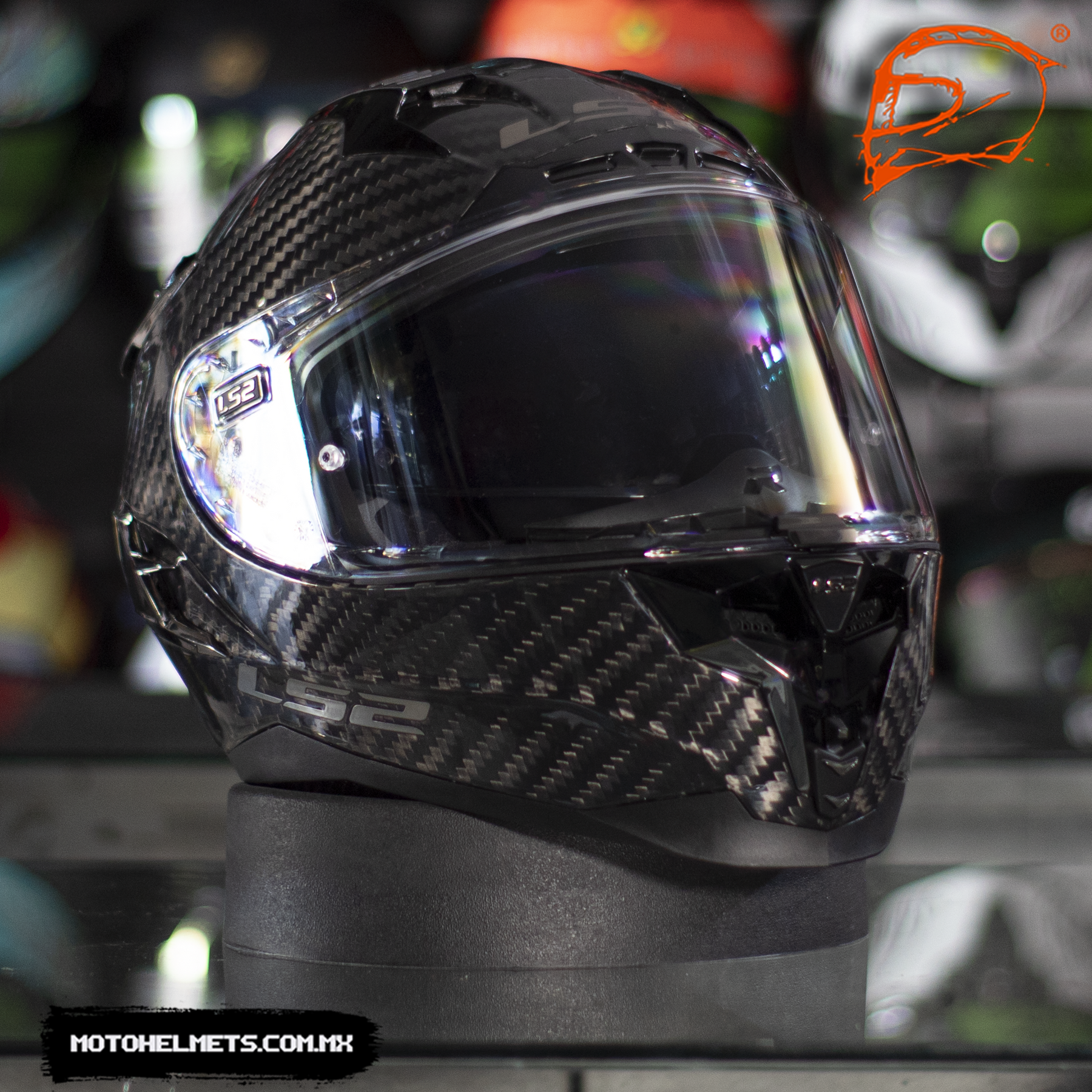 Casco  Integral LS2 Challenger CT2 Solid Carbon FF327