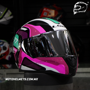 Casco Integral LS2 Rapid II Hyper Speed Rosa Brillo