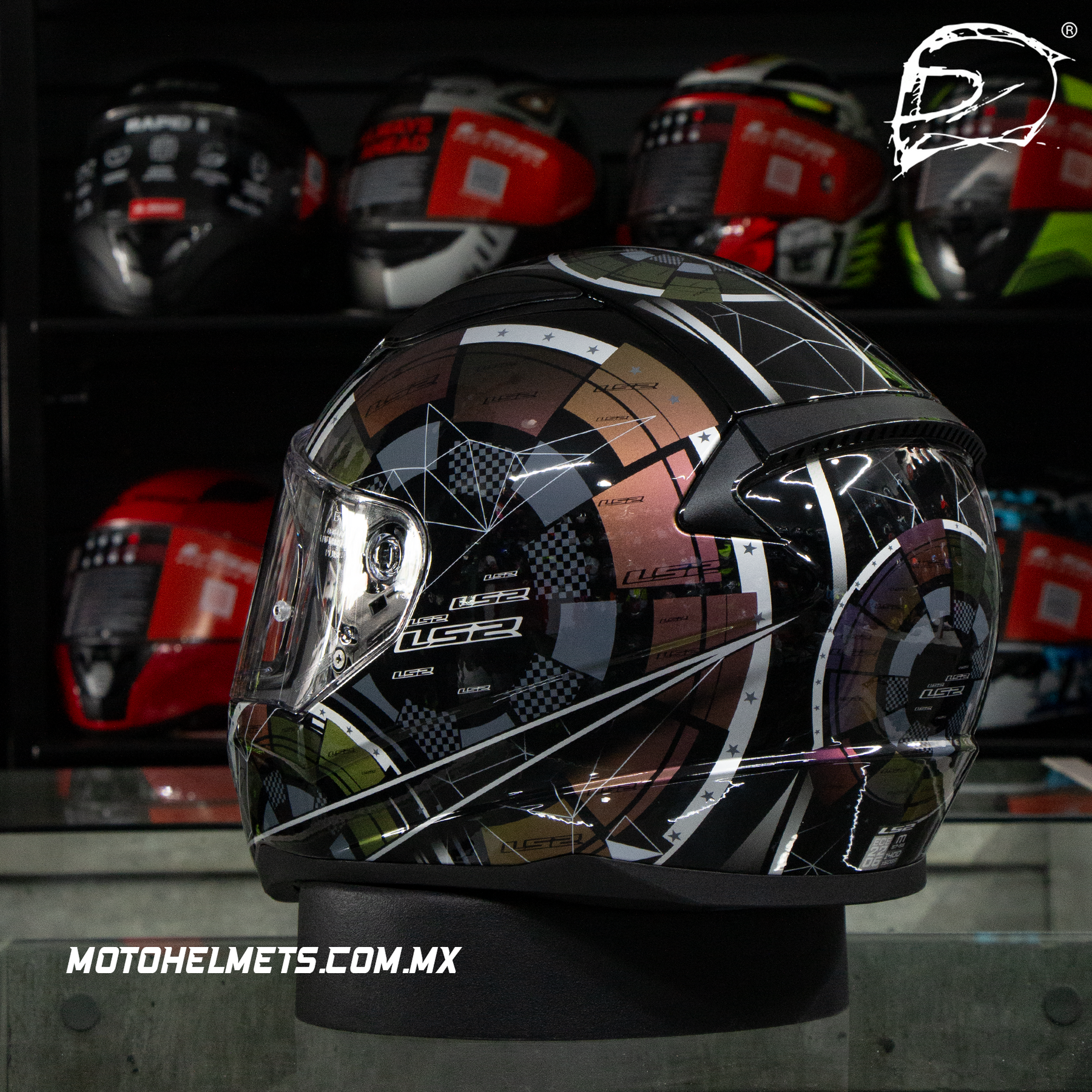 CASCO INTEGRAL LS2 RAPID II TECH 2.0 CHAMELEON