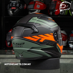 Casco Integral LS2 Rapid II Gale Negro Rojo Verde FF353