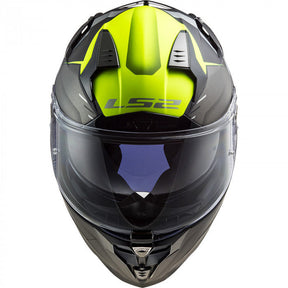 Casco Integral LS2 Challenger Allert Titanium Mate Amarillo FF327