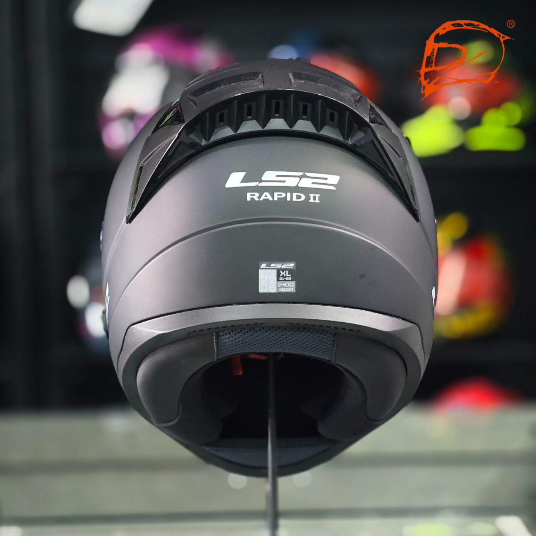 Casco Integral LS2 Rapid II Solid Negro Mate