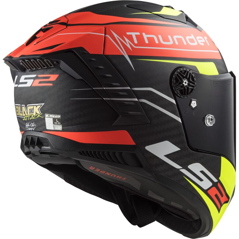 Casco Integral LS2 Thunder Attack Rojo Amarillo FF805