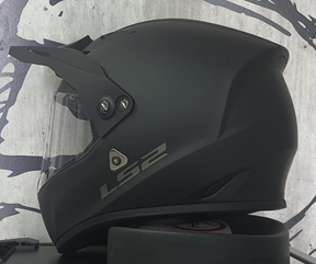 Casco LS2 Streetfighter MX419 Solid Negro Mate