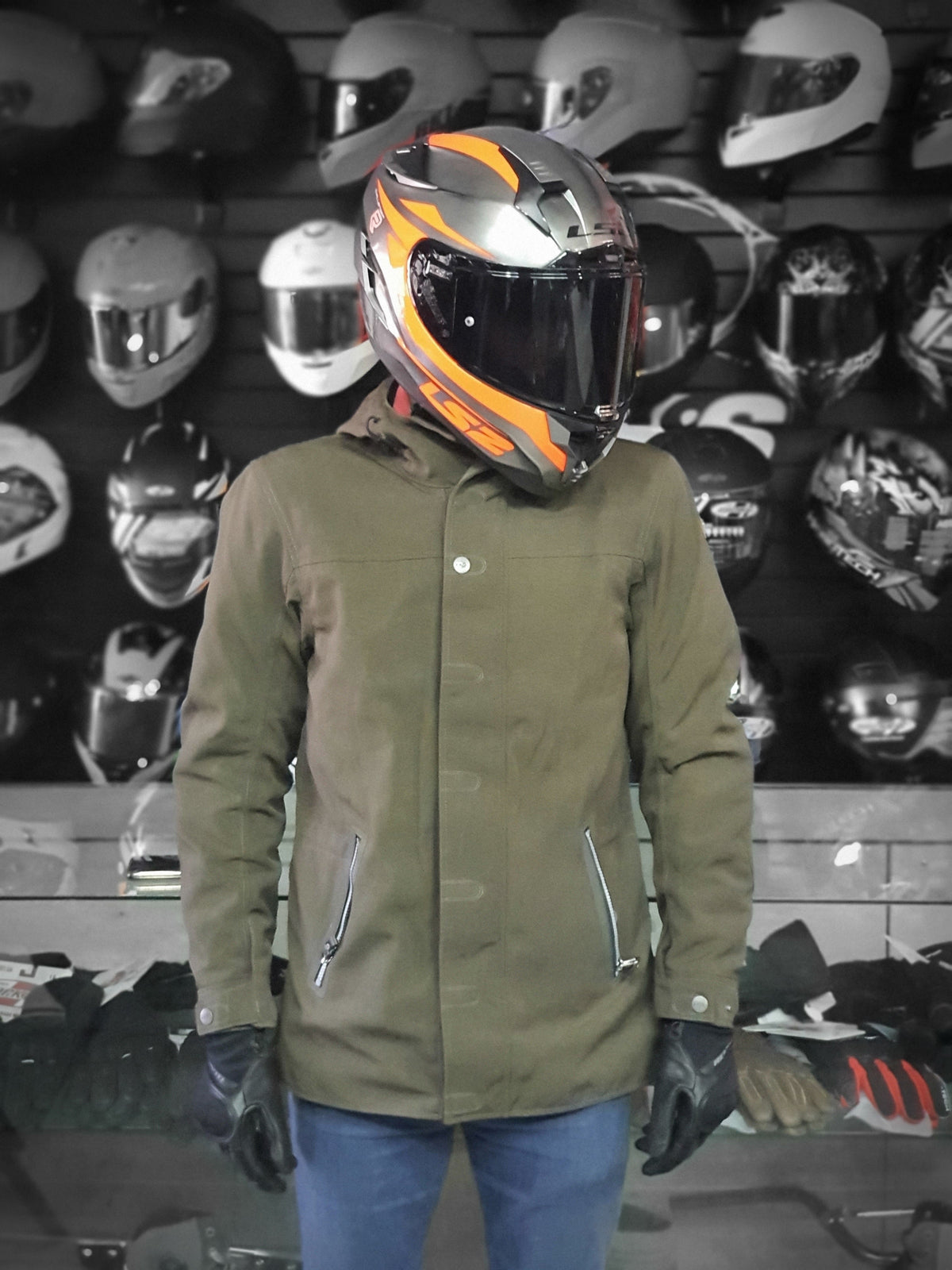 Chamarra de Moto LS2 Rambla Khaki