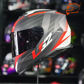 Casco Integral LS2 Storm II Nerve Negro Rojo