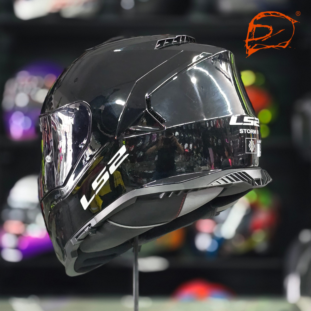 CASCO INTEGRAL LS2 STORM II FF800 NEGRO BRILLO