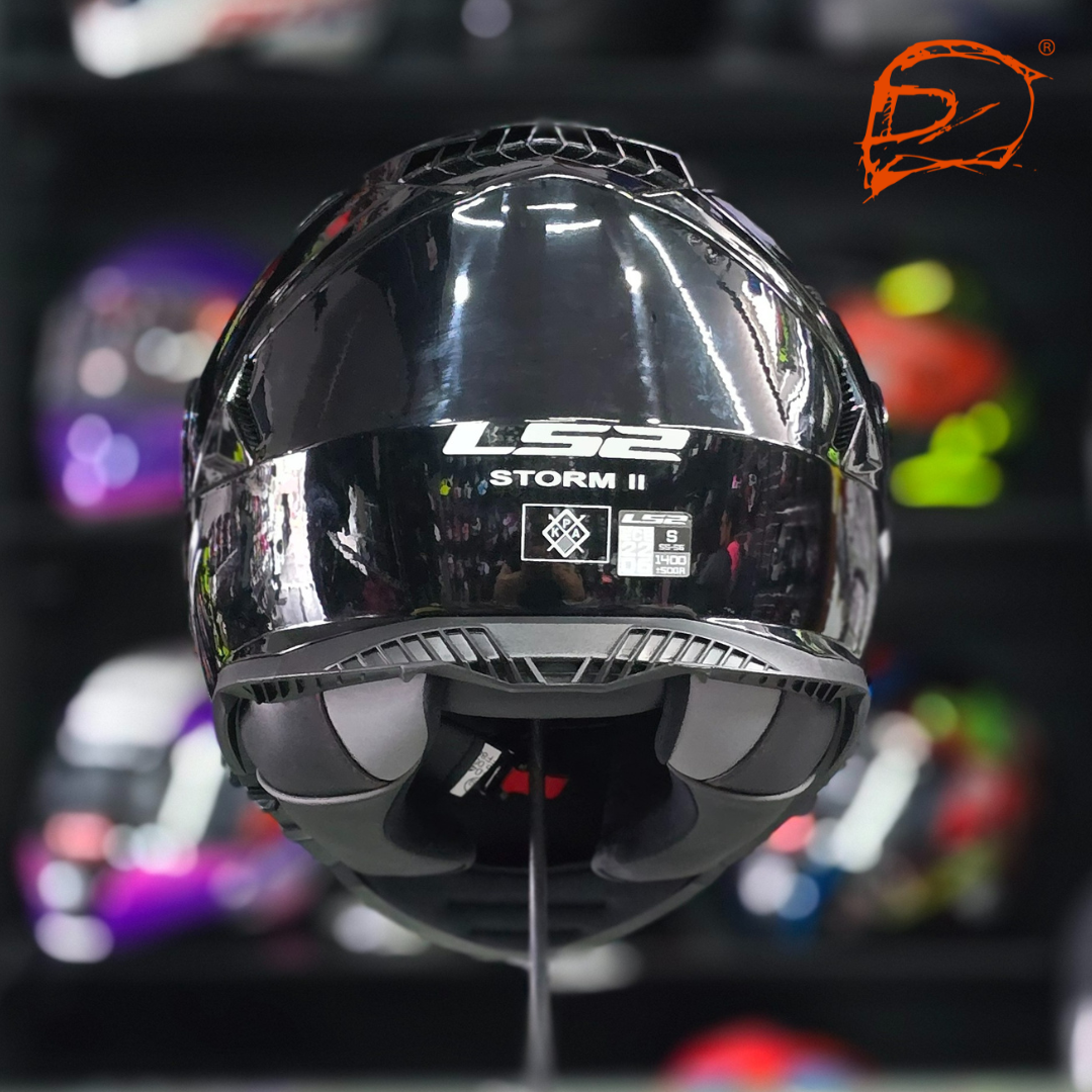 CASCO INTEGRAL LS2 STORM II FF800 NEGRO BRILLO