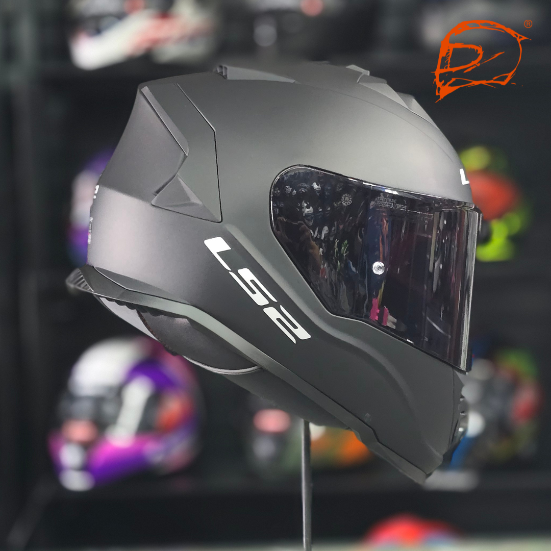 CASCO INTEGRAL LS2 STORM II NEGRO MATE