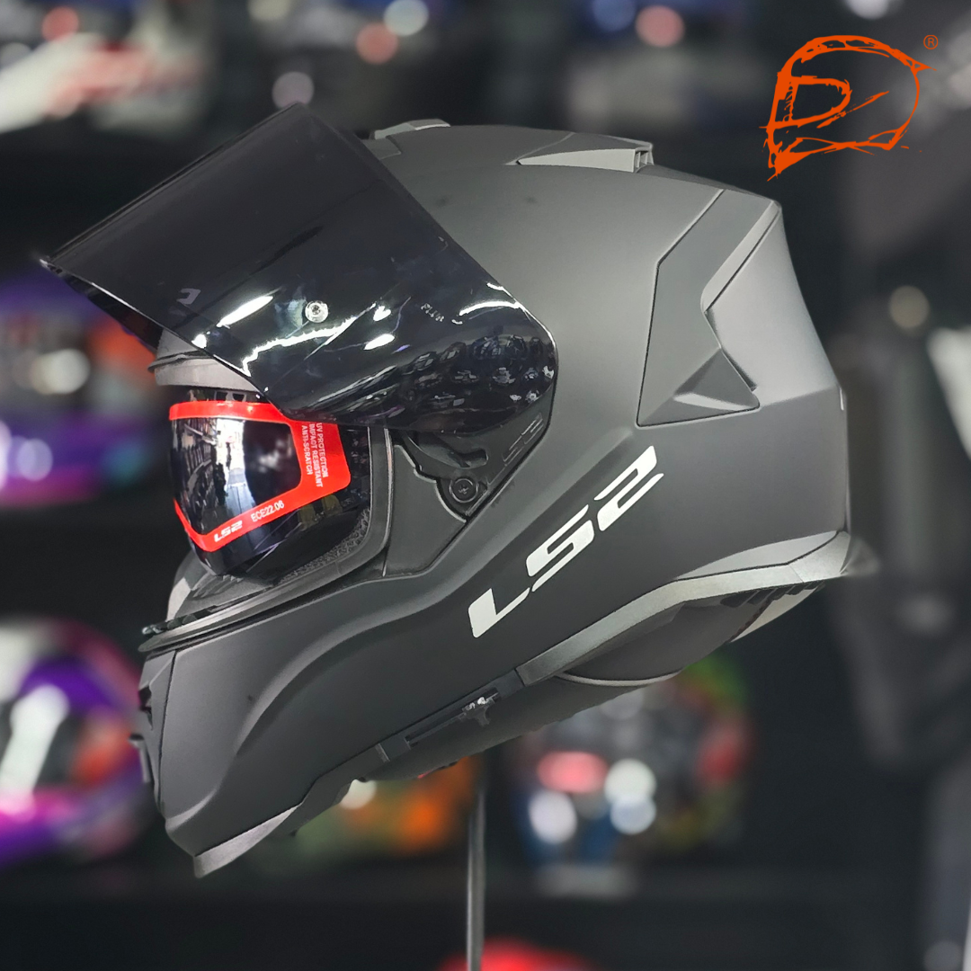 CASCO INTEGRAL LS2 STORM II NEGRO MATE