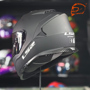 CASCO INTEGRAL LS2 STORM II NEGRO MATE