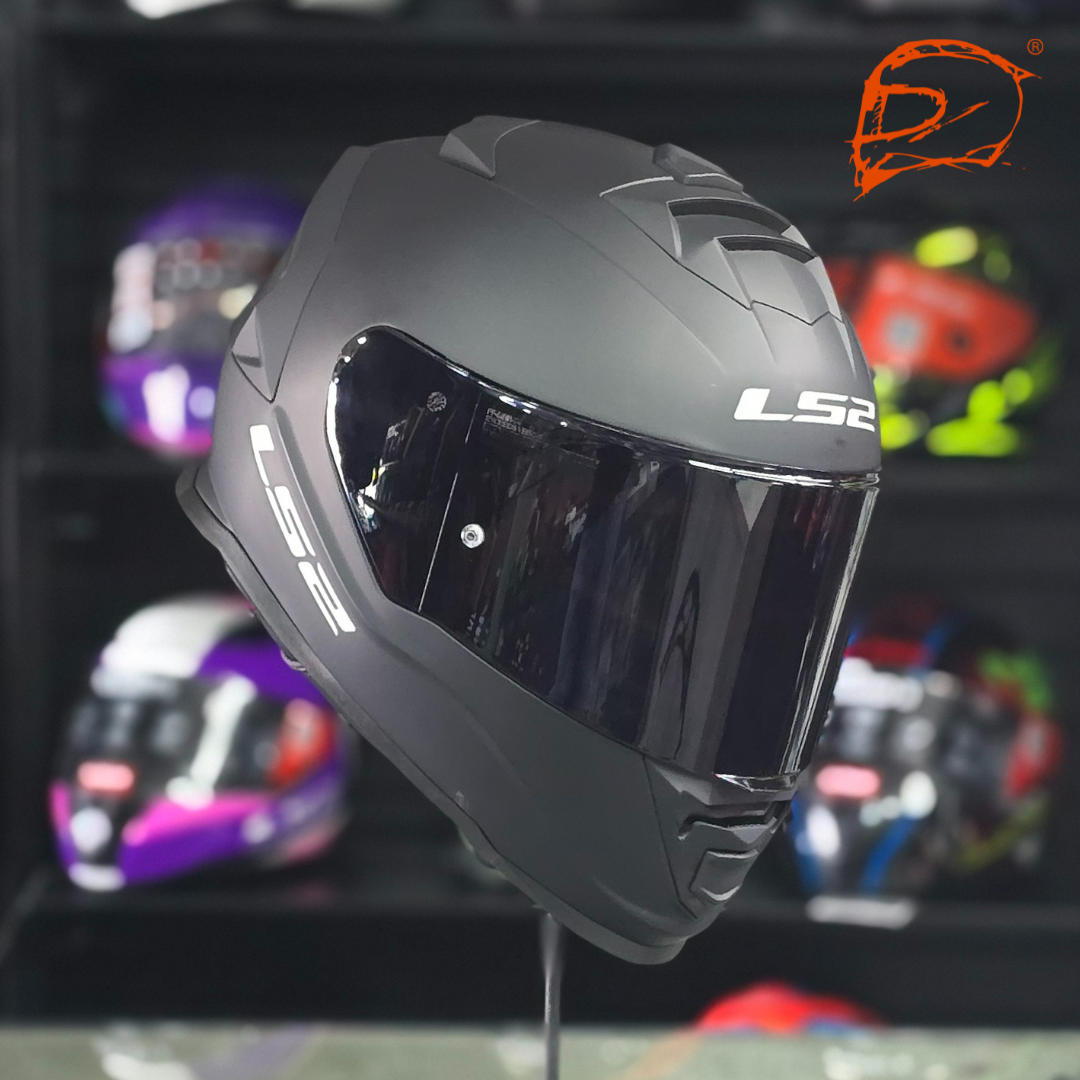 CASCO INTEGRAL LS2 STORM II NEGRO MATE