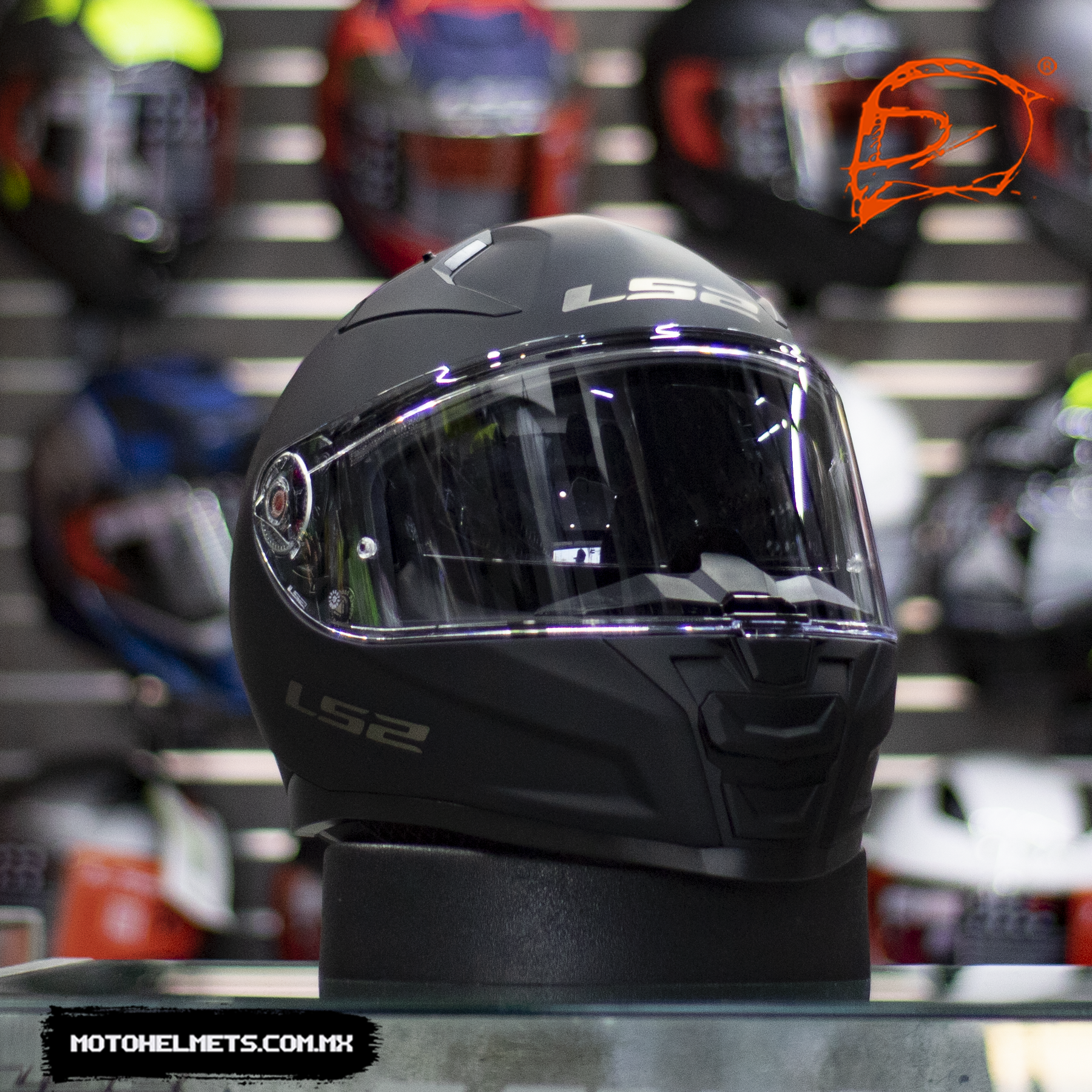 Casco LS2 Vector II Solid Negro Mate FF811