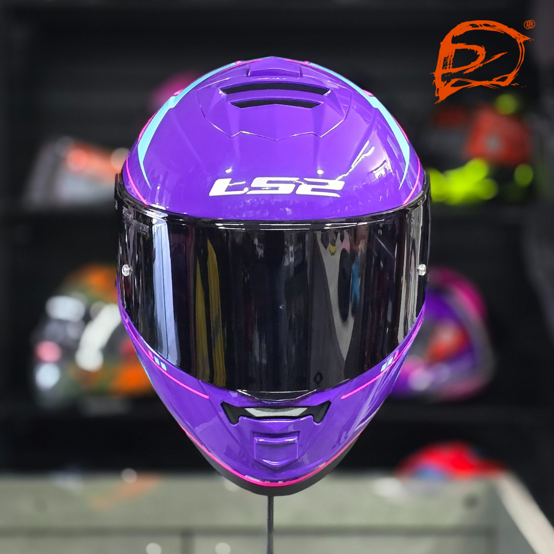 CASCO INTEGRAL LS2 FF800 STORM II FIST PURPURA/AZL