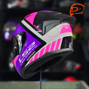 Casco Integral LS2 Rapid II Blink Rosa Brillo