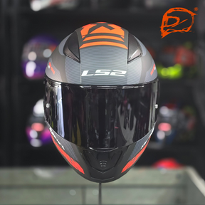 Casco Integral LS2 Rapid II Xtreet Negro Rojo FF353