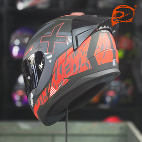 Casco Integral LS2 Rapid II Xtreet Negro Rojo FF353