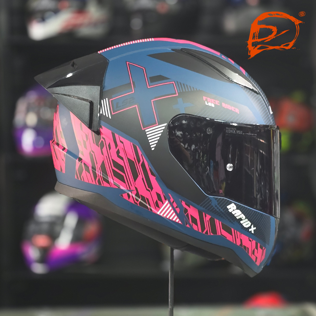 Casco Integral LS2 Rapid II Xtreet Azul Morado FF353