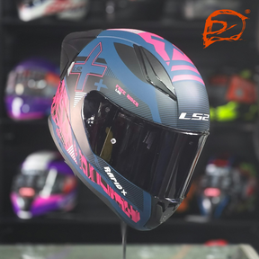 Casco Integral LS2 Rapid II Xtreet Azul Morado FF353