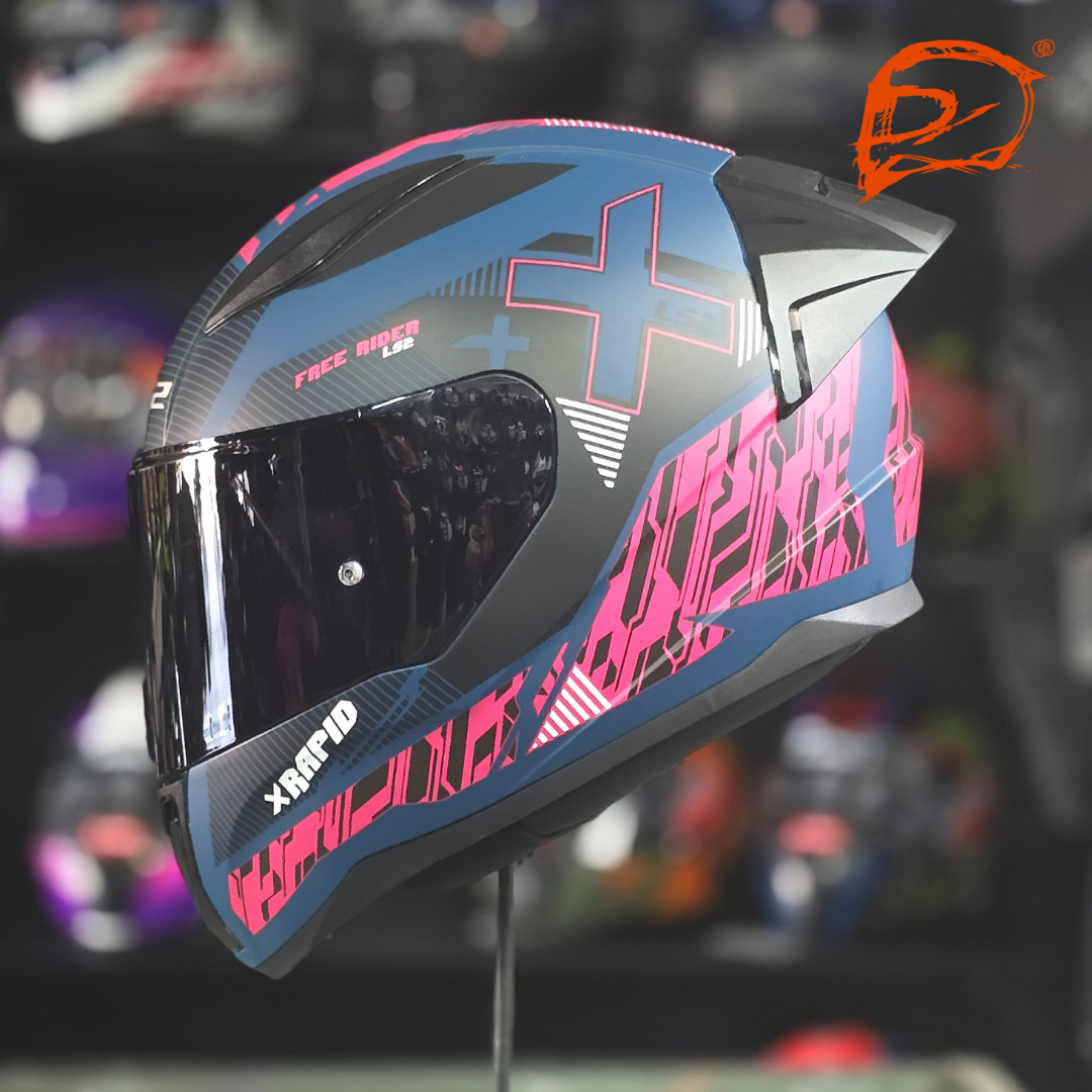 Casco Integral LS2 Rapid II Xtreet Azul Morado FF353