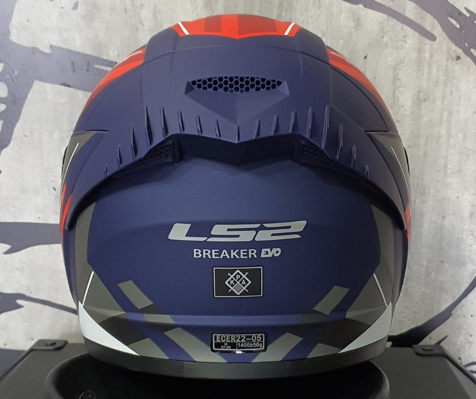 Casco LS2 Breaker Evo Beta Azul Rojo Mate FF390