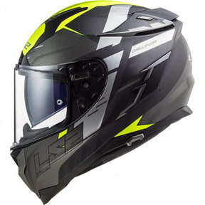 Casco Integral LS2 Challenger Allert Titanium Mate Amarillo FF327