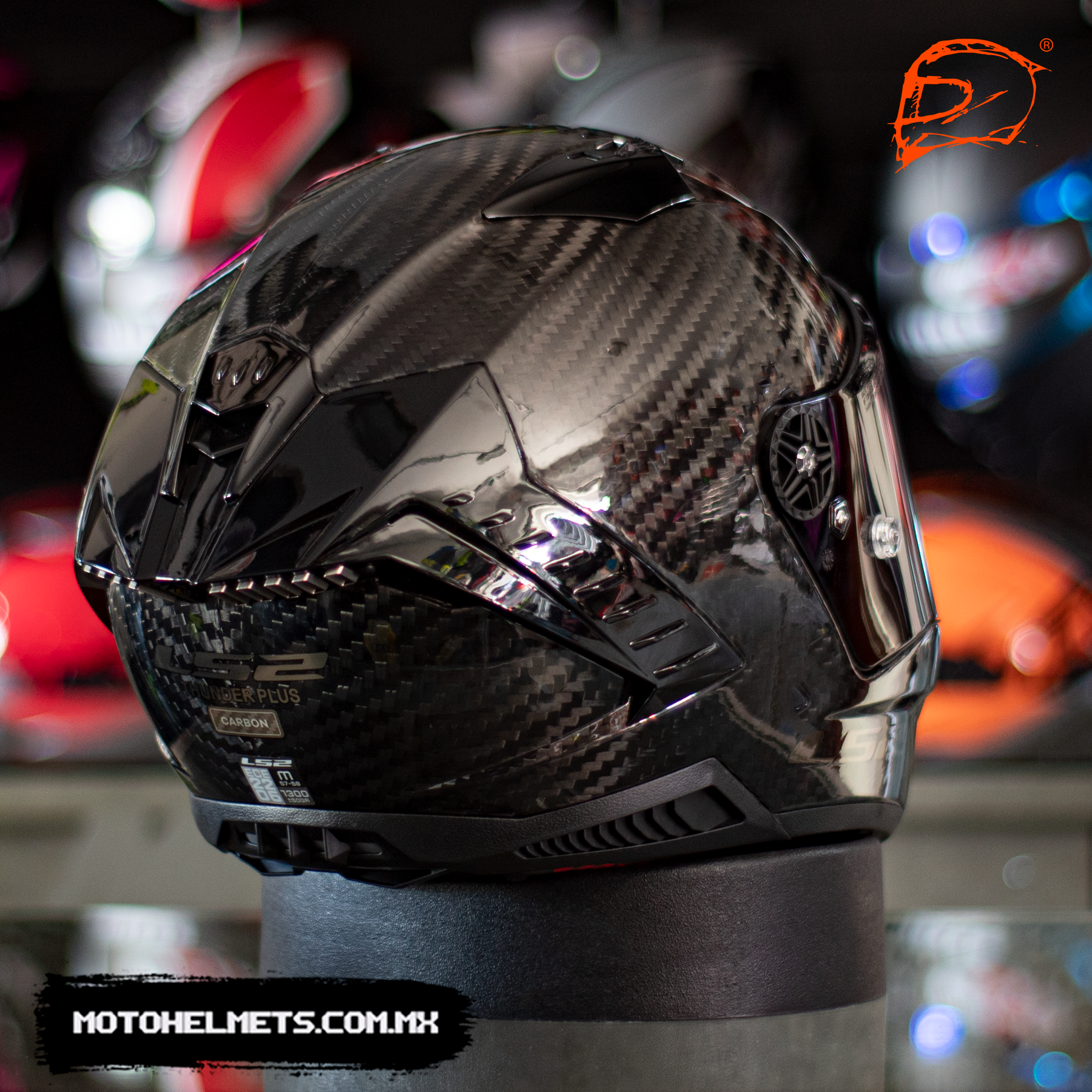 Casco Integral LS2 Thunder Solid Carbon FF805