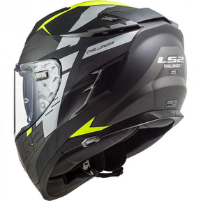 Casco Integral LS2 Challenger Allert Titanium Mate Amarillo FF327