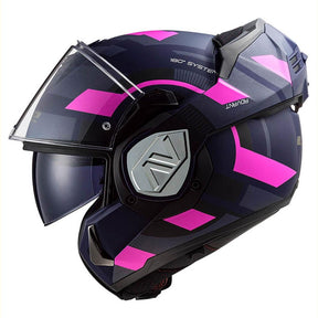 Casco Abatible LS2 Advant Velum Azul Rosa FF906