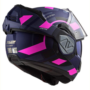 Casco Abatible LS2 Advant Velum Azul Rosa FF906