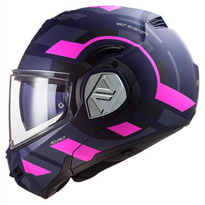 Casco Abatible LS2 Advant Velum Azul Rosa FF906