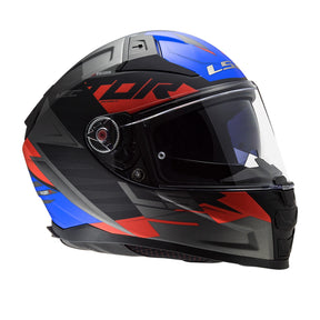 Casco LS2 Vector II Absolute Negro Azul Rojo