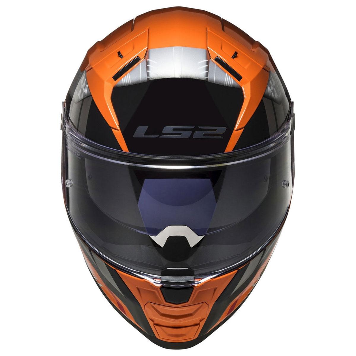 Casco LS2 Vector II Stylus Naranja Negro