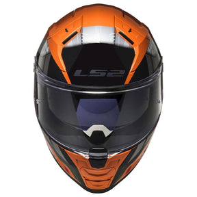 Casco LS2 Vector II Stylus Naranja Negro