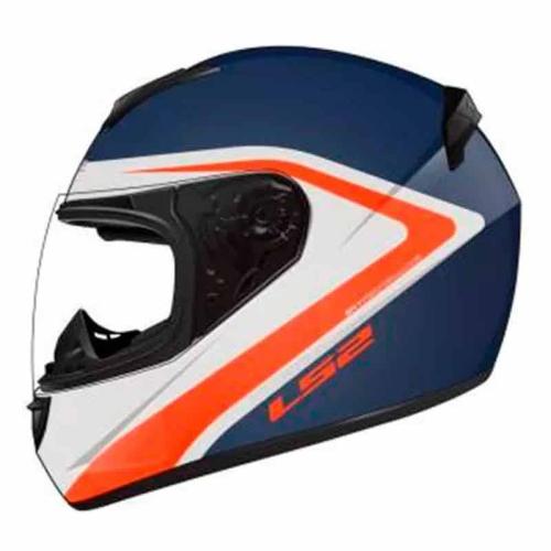 Casco Cerrado LS2 Rookie Radical Azul Naranja FF352