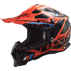 Casco Cross LS2 Subverter Stomp Naranja Negro MX700