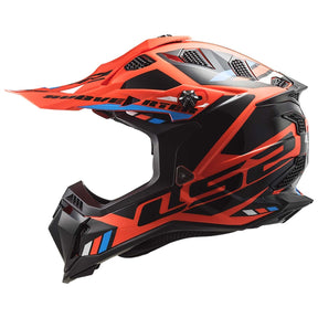 Casco Cross LS2 Subverter Stomp Naranja Negro MX700