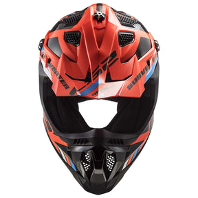 Casco Cross LS2 Subverter Stomp Naranja Negro MX700