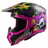 CASCO CROSS LS2 X-FORCE FIRESKULL VIOLETA MX703