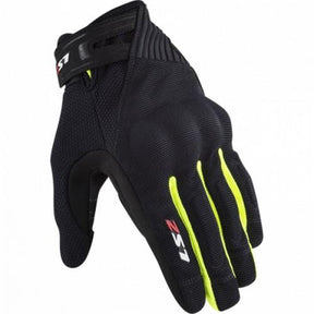 GUANTES LS2 DART 2 NEGRO AMARILLO FLUO