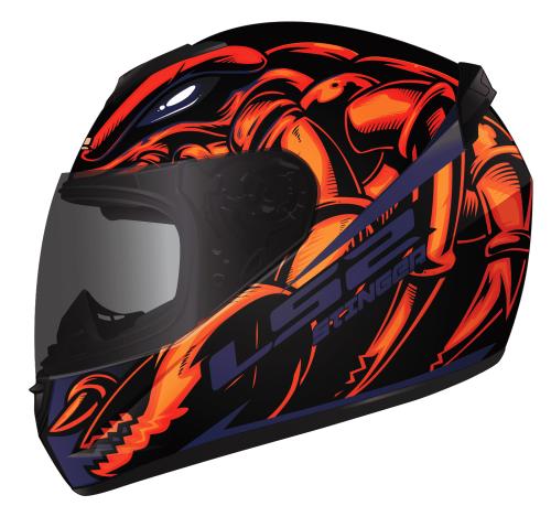 Casco Integral LS2 Rookie Stinger Naranja FF352