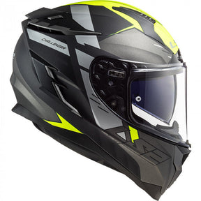 Casco Integral LS2 Challenger Allert Titanium Mate Amarillo FF327